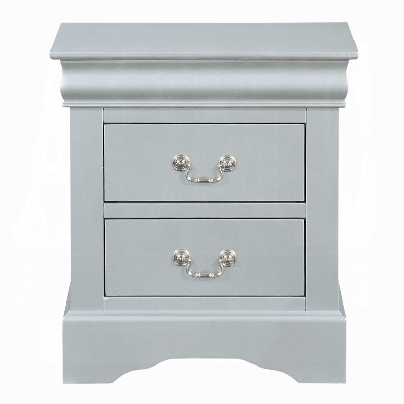 Louis Philippe Nightstand, Silver