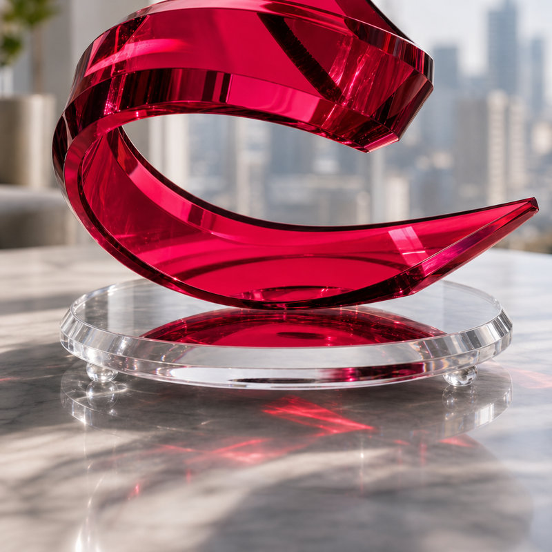 Zameir Abstract Figurines & Sculptures, Red