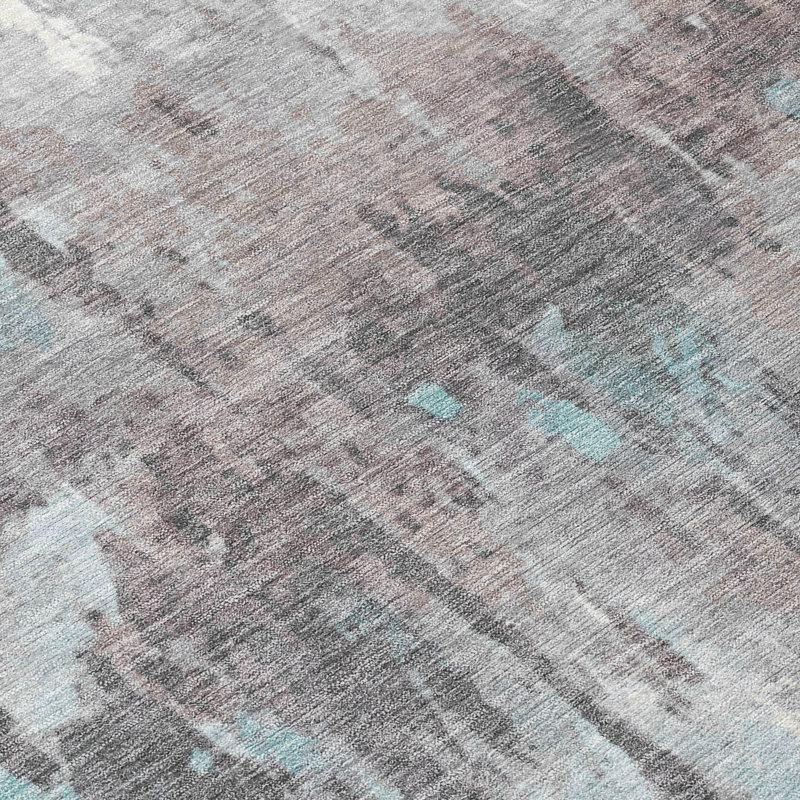 Machine Washable Indoor/Outdoor Pablo ACN2284 Abstract Rug, Rectangle 3' x 5'