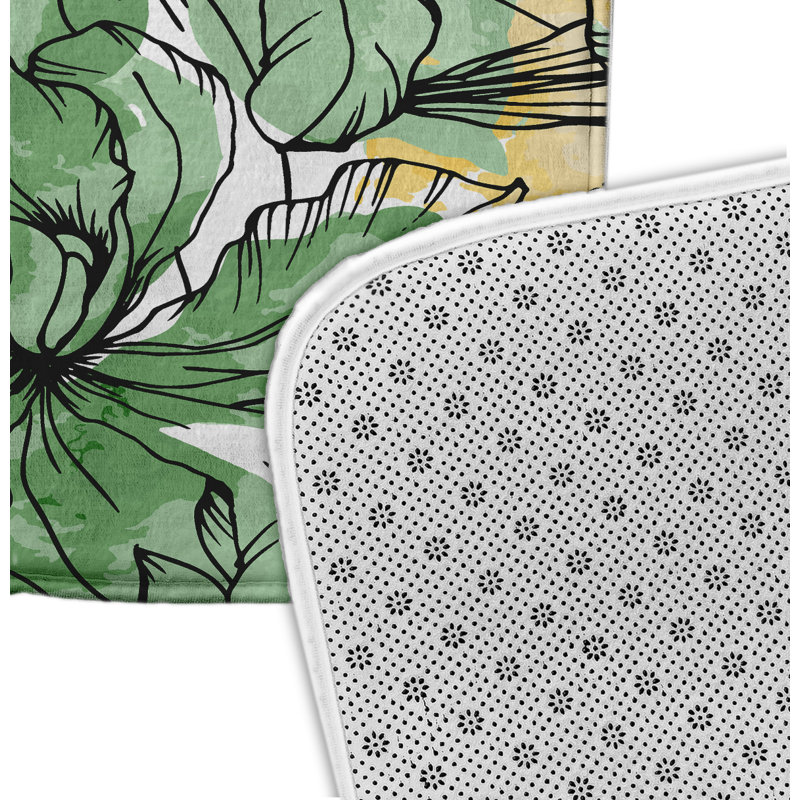 Tapis de bain Hickey, H 18 po x L 30 po, Vert