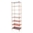 8 Tiers Tall Rectangular Acrylic Floorstanding Shoe Rack Shoe Storage Shelf For Entryway Brown Clear-20439787