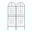 Ensemble de 2 treillis de jardin en métal 71 po x 19,7 po antirouille pour plantes grimpantes-1440230733
