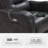 Triple Motor Rocker Power Recliner with Power Headrest & Extended Footrest, Infinite Position, Faux Leather-1392779878