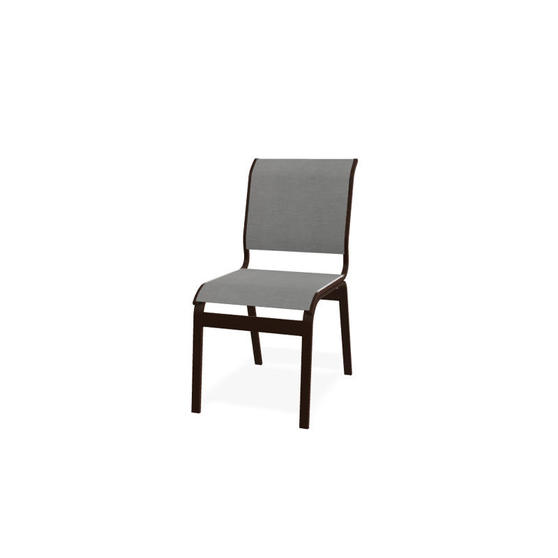 Chaise d'appoint de salle à manger Hiraku, Alliage Sunbrella®, Kona texturé