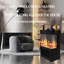 Chaufferette de foyer électrique 1500W avec flamme à DEL 3D, portative, double, pour bureau à domicile, intérieur, décoration de Noël, maison,