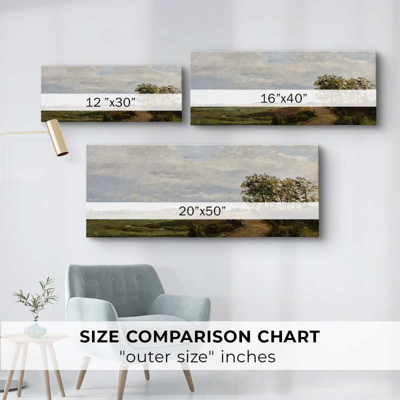 Série paysage - MCVI - Toile tendue avec châssis - Prêt à accrocher, H 16 po x l 40 po