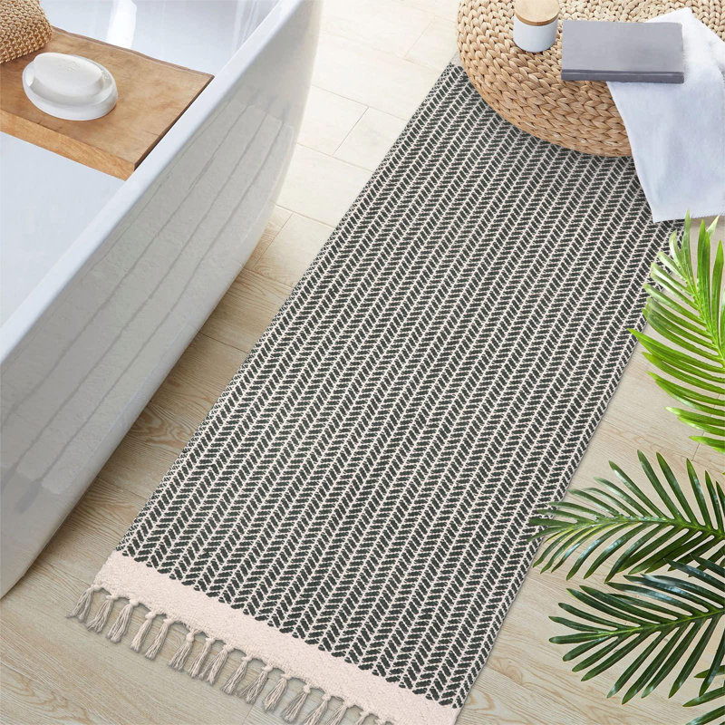 Tapis de salle de bain Boho, Rectangle 2 pi x 5 pi