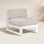 Camela Aluminum Outdoor Armless Lounge Chair , Sunbrella® Cushions Included