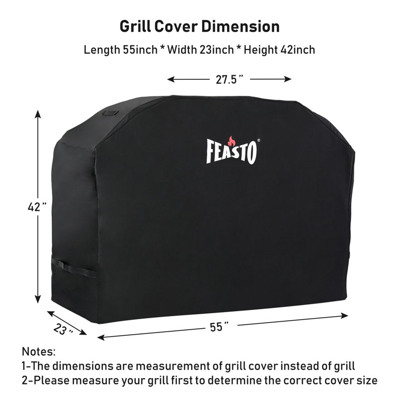 Feasto 5-burner Propane Gas Grill With Cover