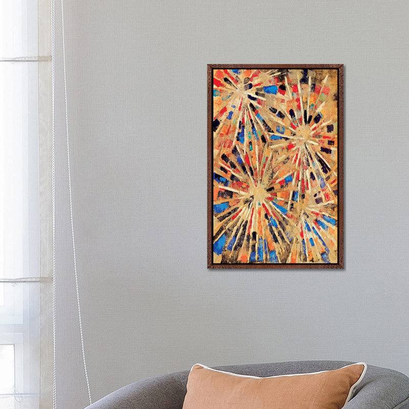 Gilded - Print on Canvas, 66.04 cm H x 45.72 cm W, Classic Brown Wood Framed