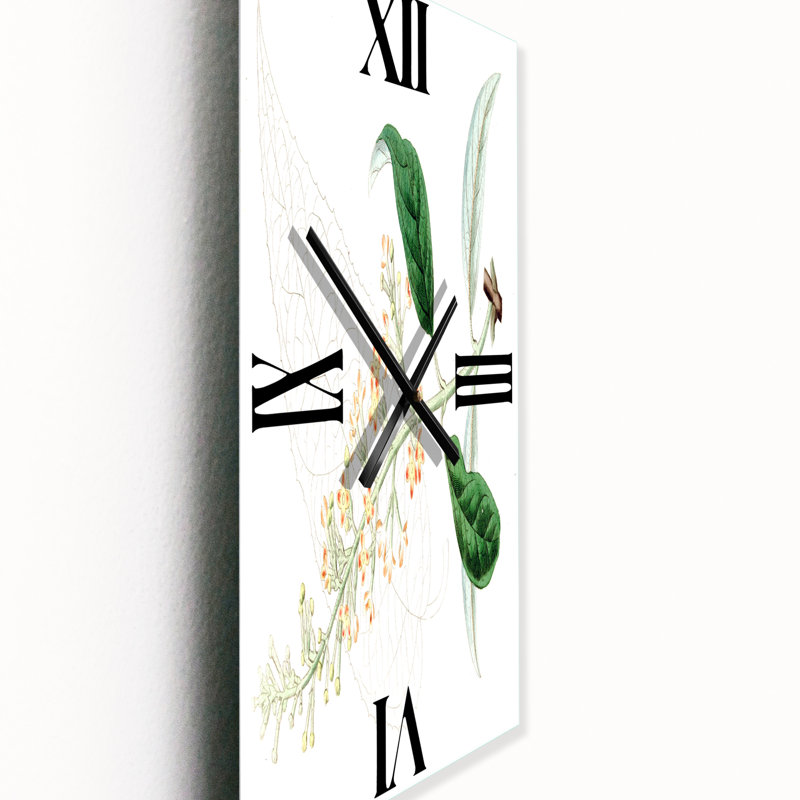 Vintage Plant Life XXVII - Horloge murale traditionnelle, Grand