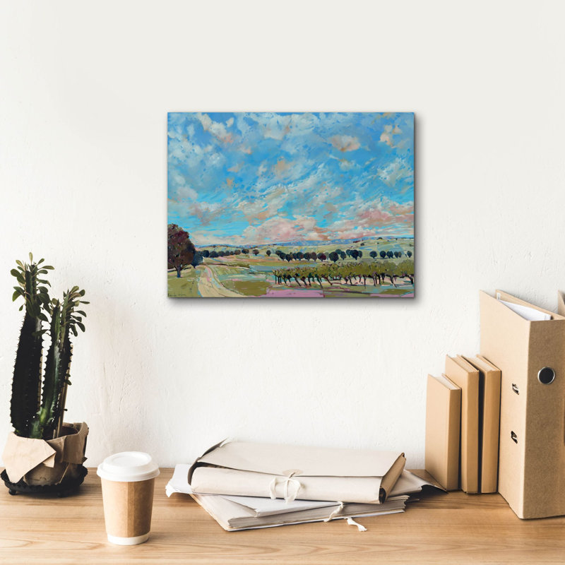  «Flaxman Valley Views» par Belinda Wilson, art mural sur toile, 16 po x 12 po, H 12 po x l 16 po