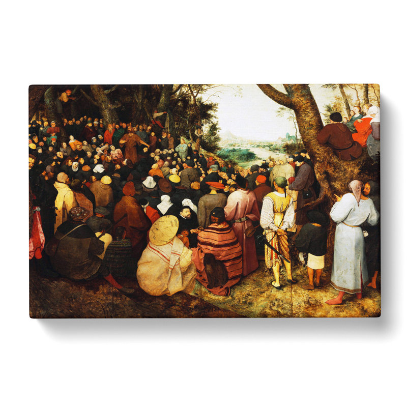 The Sermon Of Saint John The Baptist by Pieter Bruegel The Elder - Wrapped Canvas Painting, 50cm H x 76cm W x 3cm D