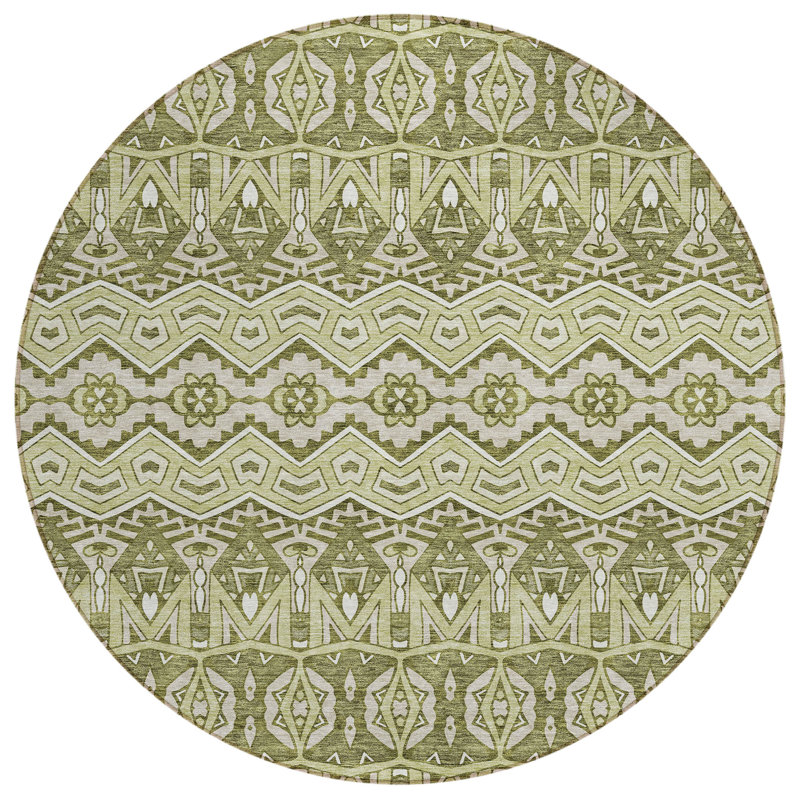 Tapis intérieur / extérieur Maliana, Rond 8 pi