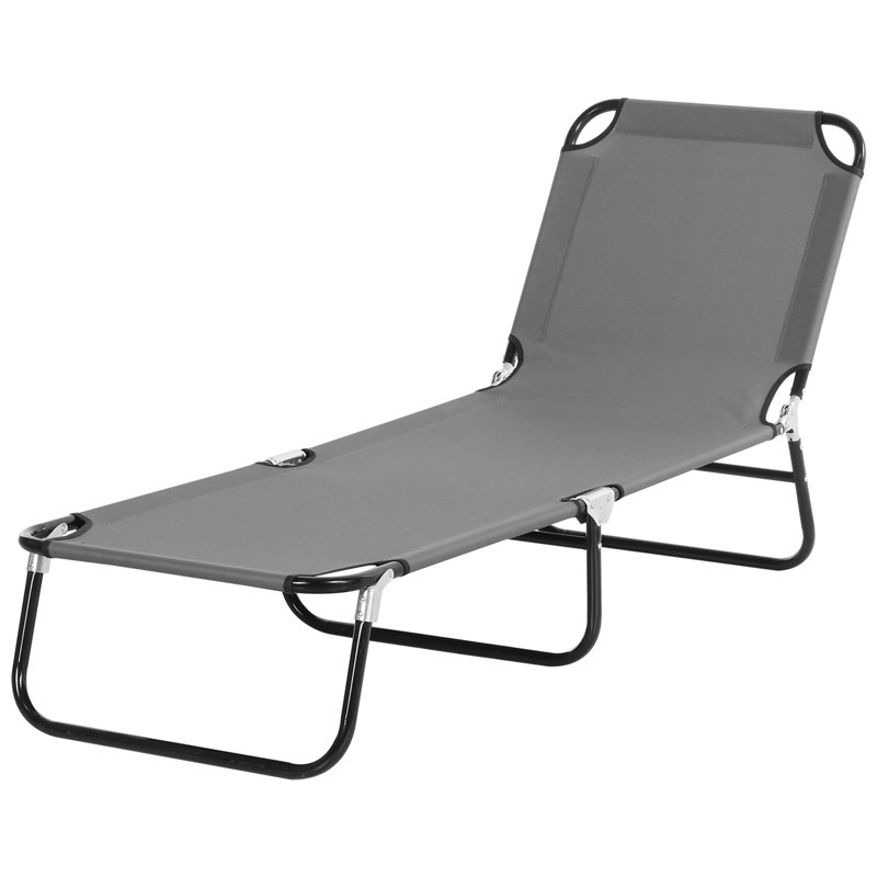 Aymelia 190 cm Long Reclining Single Chaise, Grey