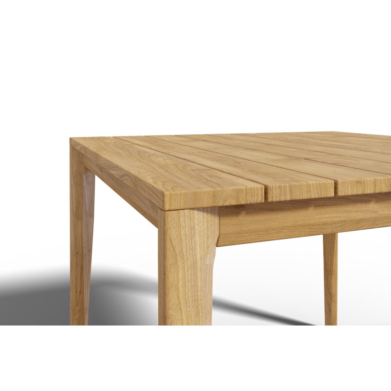 Outdoor Teak Dining Table, 39" W x 39" L x 29.5" H 