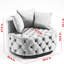Fauteuil en velours noir pour salon - 40,6 po Largeur, rembourrage en mousse de la chaise-646754761-646754758