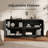 59" Arched Sideboard Cabinet with Adjustable Shelves, 4-Door Storage Cabinet & Media Console for Living Room, Dining Room and Entryway,Black-629072414-634526001