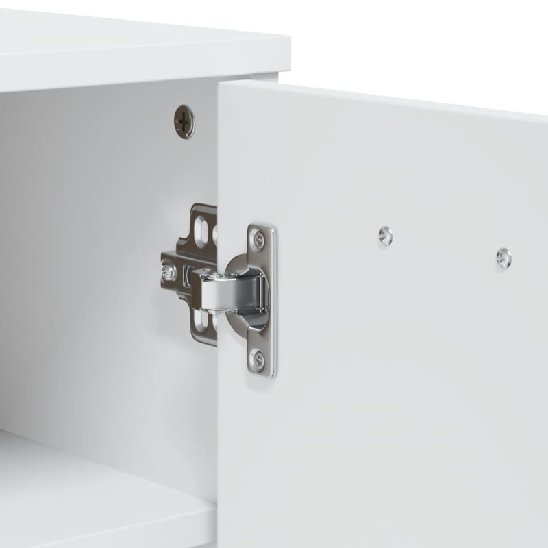10 Pair Shoe Storage Cabinet, White