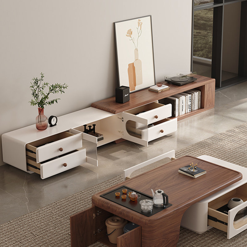 Extendable Wood TV Stand