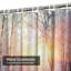 Rideau de douche avec 12 crochets Beautiful Winter Sunset Snow Forest Twilight-128263269