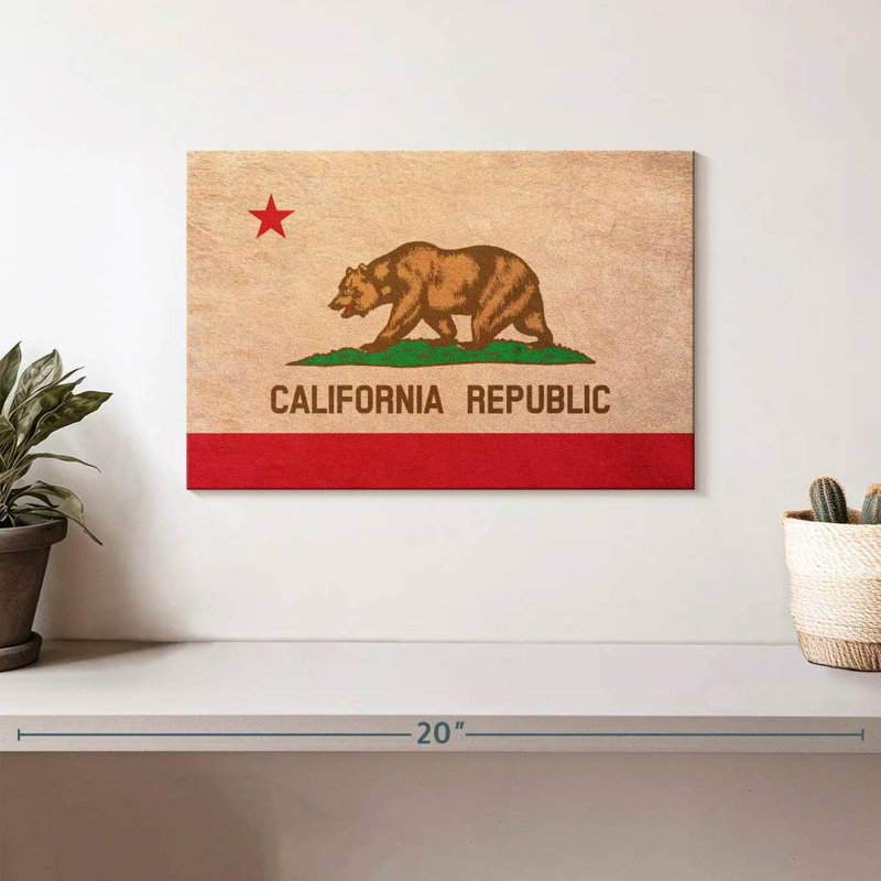 Borges California Flag, 8" H x 12" W