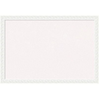 Bethany White Wood Framed Corkboard, White Cork Bulletin Board, Organization Board, Pin Board
