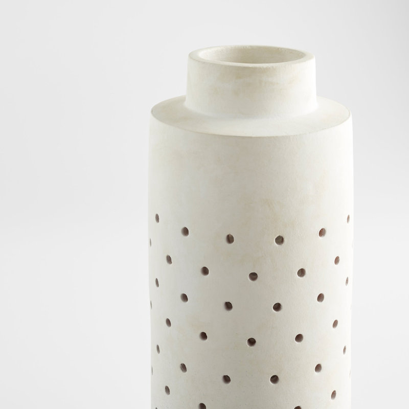 Paralos Handmade Ceramic / Porcelain Table Vase, 21" H x 7.25" W x 7.25" D