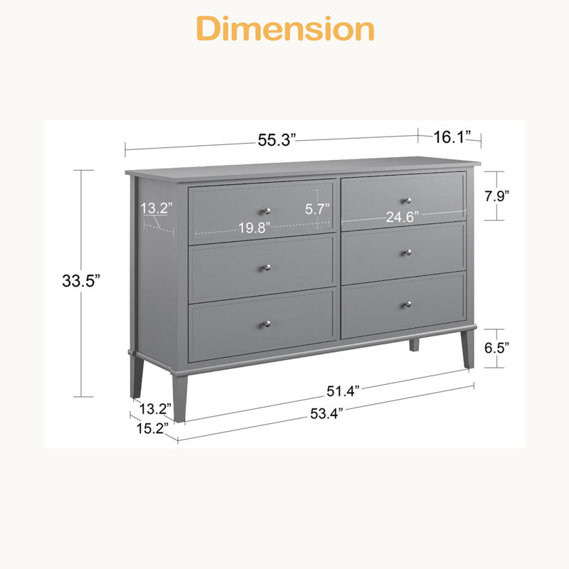 Commode 6 tiroirs