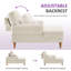 Jazier Upholstered Chaise Lounge with Adjustable Backrest-1950157580