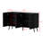 Aurilia 55.1'' Wide 4 Doors Sideboard With Adjustable Plate and Metal Legs-1847012631
