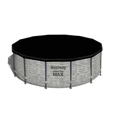 Steel Round Frame Set Pool 76cm H x 305cm W x 305cm L , with Pump Included