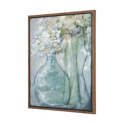 Posies II By Studio Hand Embelished Textured Framed Canvas Artwork