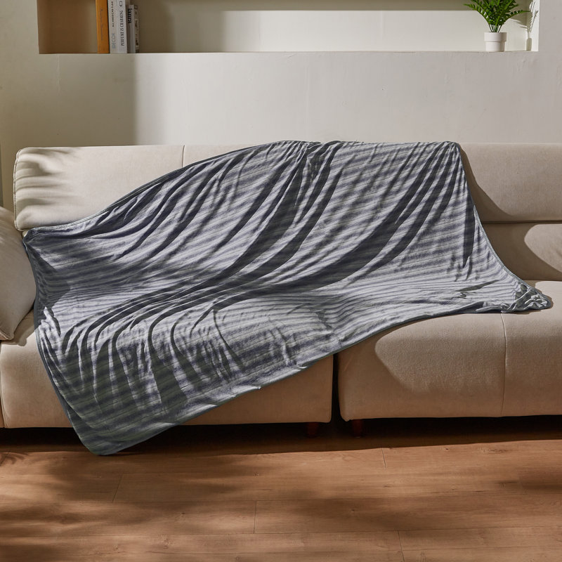 Couverture légère pour les dormeurs chauds Catalonia, Jeté, Gris