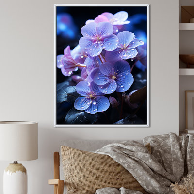 " Violets Illuminated By Moonlight I "