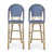 Bleu sarcelle / blanc