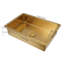 Lavabo de salle de bain rectangulaire en acier inoxydable avec trop-plein OUKANING-98540906