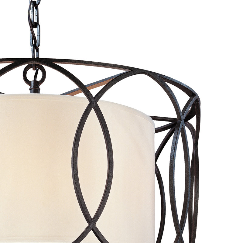 Sausalito 5 Light Foyer Pendant, Textured Iron