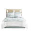 Édredon double - 100% coton blanc avec jupe de lit et taies décoratives 200 fils