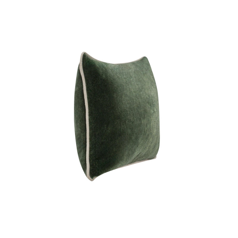 Harriet Pillow Cover & Insert, Rectangle 14"H x 20"W, Forest Green