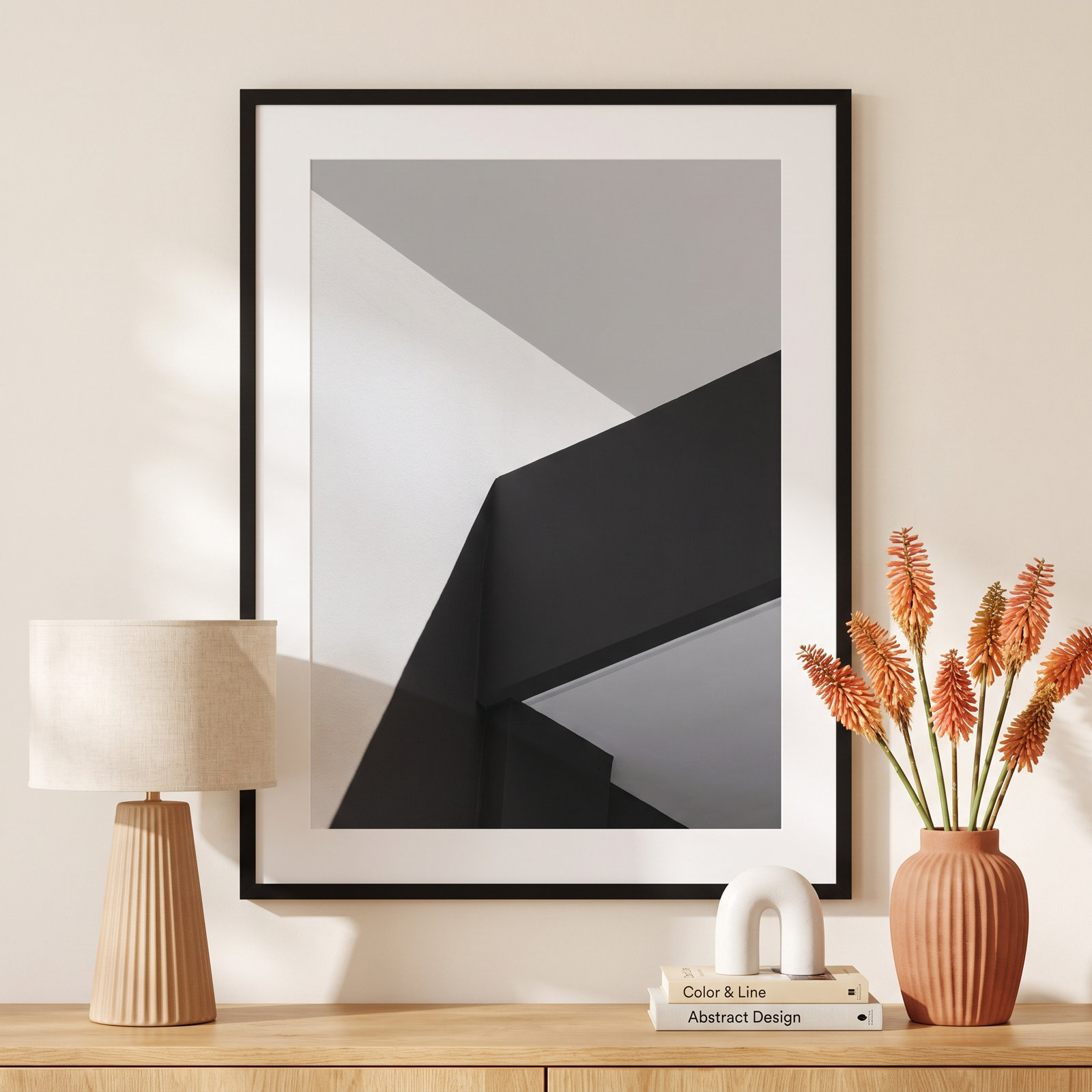 Architecture 1 Photo Print, 42.12" H x 32.12" W x 0.88" D, Black Framed Paper