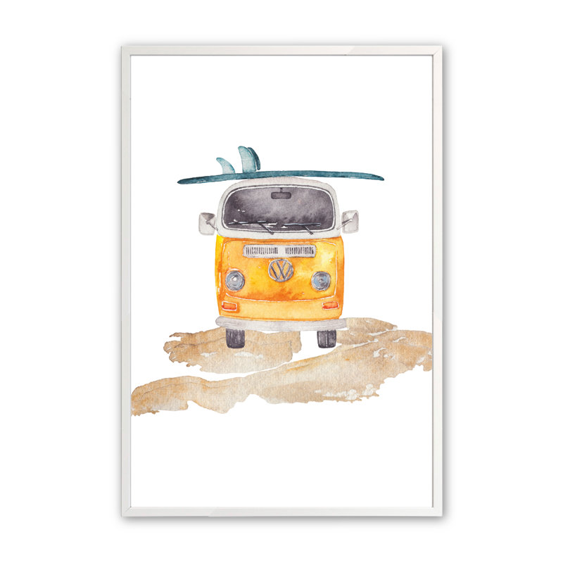 «Pancoast Going Surfing» par Lauren Thomas, Blanc opaque, H 24 po x l 18 po x P 1,25 po