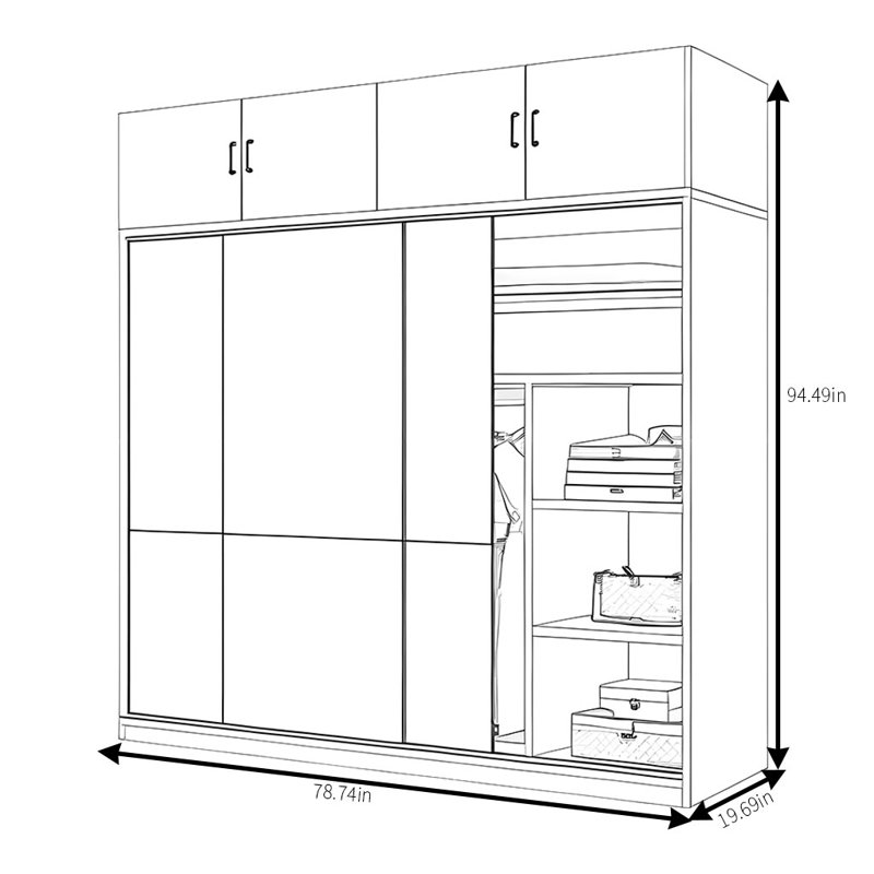 Oller, 94" H x 79" W x 20" D