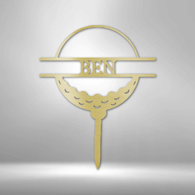 Monogramme de balle de golf personnalisé