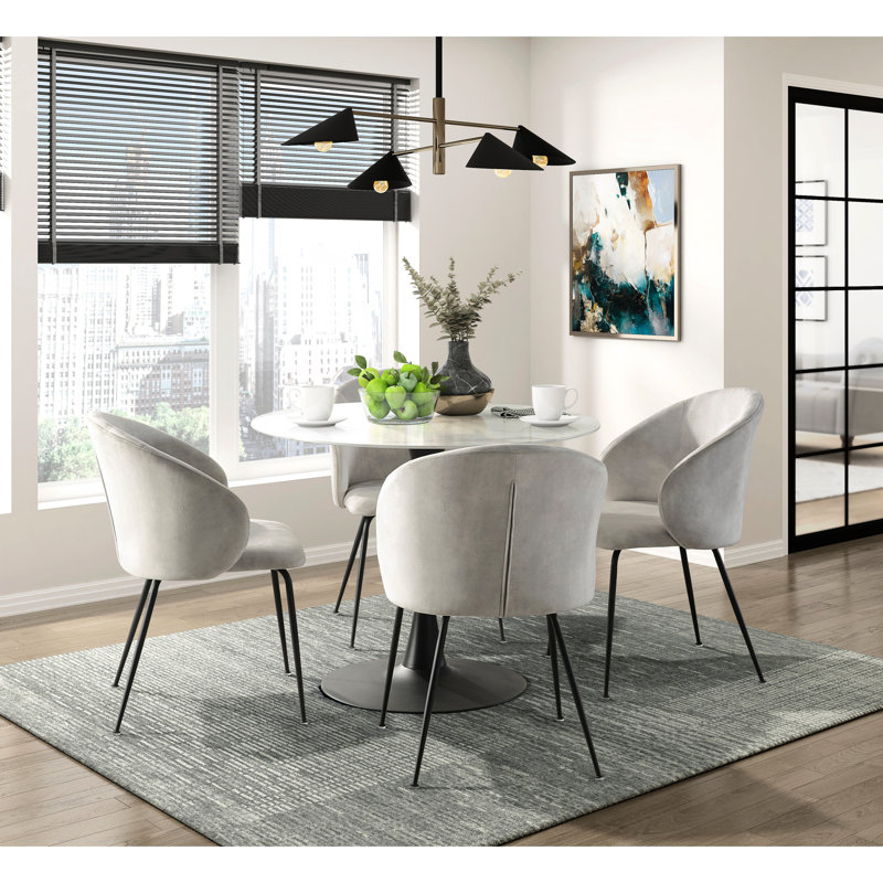 Chaises d'appoint en tissu de velours beige, 2 pièces, ultra-modernes avec pieds en métal noir pour la maison