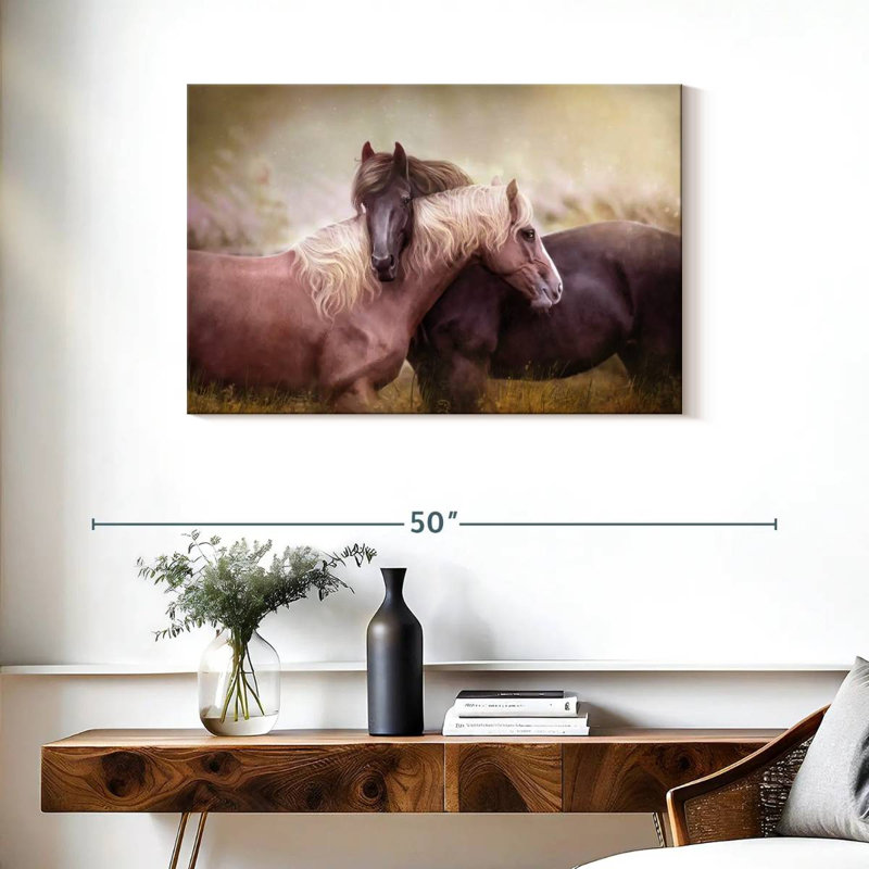 Illustration d'un cheval romantique