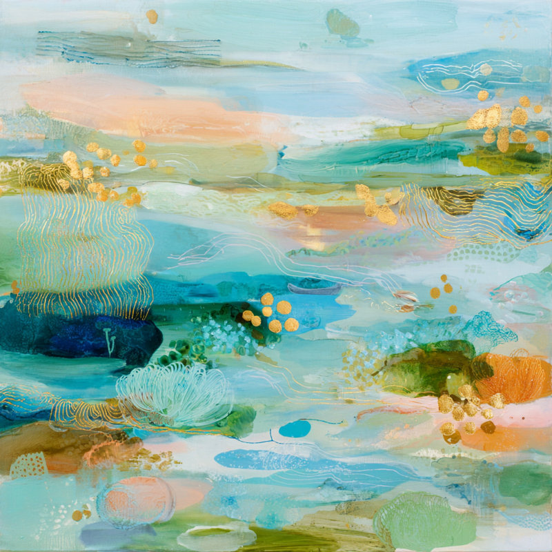 «Tranquil Flow», art mural sur toile tendue