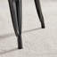 Honora Industrial Classic Metal Frame Wood Seat Dining Chair - Style Bold Colour Stackable Side Chair-191823163