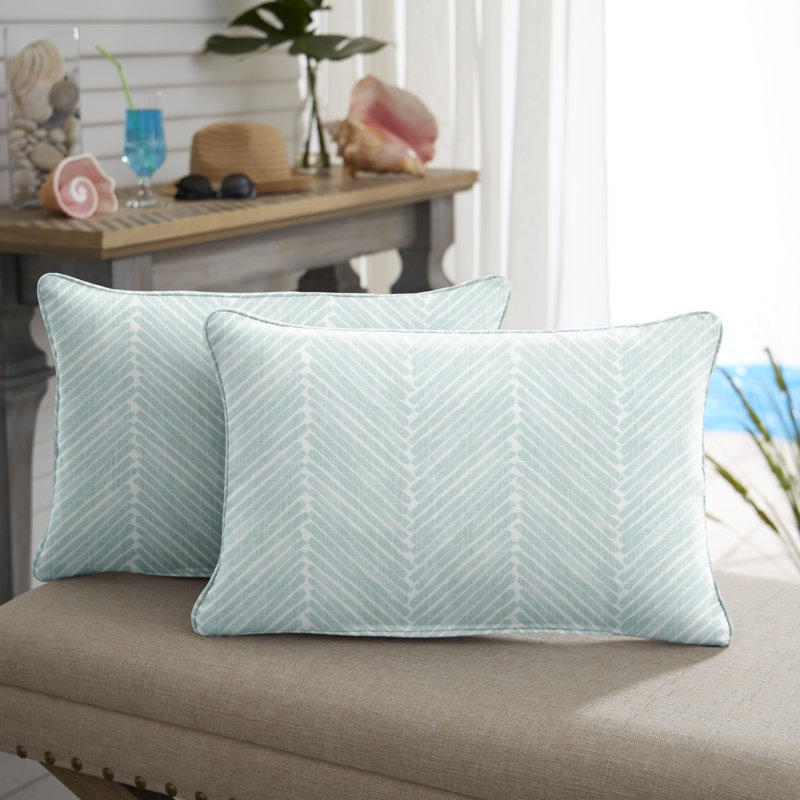Ensemble de deux coussins lombaires Griffen Snowy, 12 po x 24 po