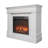 44 inch Electric Fireplace with Mantel for Living Room or Bedroom,23" Fireplace Insert Heater, Realistic Log and Flame Effect, Remote Control, Timer